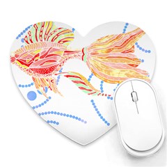 Fishing Lover T- Shirtfish T- Shirt (7) Heart Mousepad by EnriqueJohnson