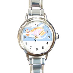 Fishing Lover T- Shirtfish T- Shirt (8) Round Italian Charm Watch by EnriqueJohnson