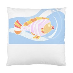 Fishing Lover T- Shirtfish T- Shirt (8) Standard Cushion Case (one Side) by EnriqueJohnson