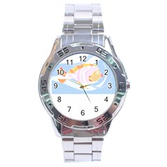 Fishing Lover T- Shirtfish T- Shirt (8) Stainless Steel Analogue Watch by EnriqueJohnson