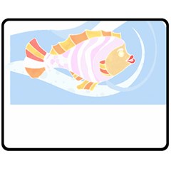 Fishing Lover T- Shirtfish T- Shirt (8) Two Sides Fleece Blanket (medium)