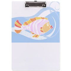 Fishing Lover T- Shirtfish T- Shirt (8) A4 Acrylic Clipboard by EnriqueJohnson