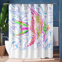 Fishing Lover T- Shirtfish T- Shirt Shower Curtain 60  X 72  (medium)  by EnriqueJohnson