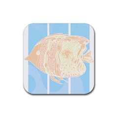 Fishingtshirt T- Shirtfish T- Shirt (1) Rubber Coaster (square) by EnriqueJohnson