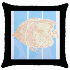 Fishingtshirt T- Shirtfish T- Shirt (1) Throw Pillow Case (black) by EnriqueJohnson