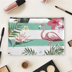 Flamingos T- Shirt Flamingos Tropical Pattern T- Shirt Cosmetic Bag (large) by EnriqueJohnson