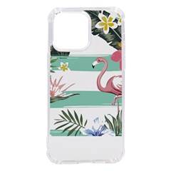 Flamingos T- Shirt Flamingos Tropical Pattern T- Shirt Iphone 14 Pro Max Tpu Uv Print Case by EnriqueJohnson