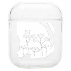 Floral Cat T- Shirt Blossom Cat - Cat Flowers - Floral Cat - Cat With Flowers - Floral Cat Silhouett Airpods 1/2 Case