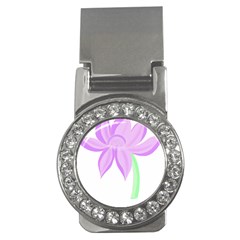 Floral Illustration T- Shirt A Delicate Flower T- Shirt Money Clips (cz)  by EnriqueJohnson