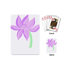 Floral Illustration T- Shirt A Delicate Flower T- Shirt Playing Cards Single Design (mini) by EnriqueJohnson