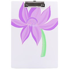 Floral Illustration T- Shirt A Delicate Flower T- Shirt A4 Acrylic Clipboard by EnriqueJohnson