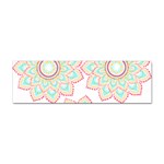 Floral Mandala T- Shirt Pretty Lotus Flower Mandala Art Pattern Sticker Bumper (100 pack) Front