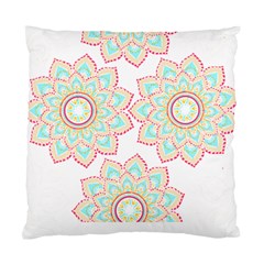 Floral Mandala T- Shirt Pretty Lotus Flower Mandala Art Pattern Standard Cushion Case (two Sides) by EnriqueJohnson