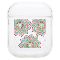 Floral Mandala T- Shirt Pretty Lotus Flower Mandala Art Pattern Airpods 1/2 Case by EnriqueJohnson