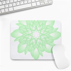 Floral Pattern T- Shirt Beautiful And Artistic Light Green Flower T- Shirt Small Mousepad by EnriqueJohnson