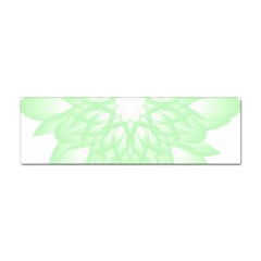 Floral Pattern T- Shirt Beautiful And Artistic Light Green Flower T- Shirt Sticker (bumper) by EnriqueJohnson