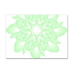 Floral Pattern T- Shirt Beautiful And Artistic Light Green Flower T- Shirt Sticker A4 (10 Pack) by EnriqueJohnson