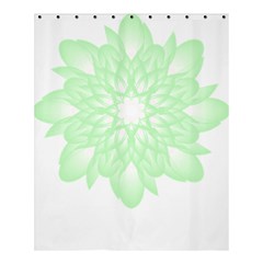 Floral Pattern T- Shirt Beautiful And Artistic Light Green Flower T- Shirt Shower Curtain 60  X 72  (medium)  by EnriqueJohnson