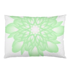 Floral Pattern T- Shirt Beautiful And Artistic Light Green Flower T- Shirt Pillow Case (two Sides) by EnriqueJohnson