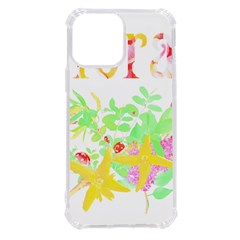 Floral Pattern T- Shirt Floral T- Shirt Iphone 13 Pro Max Tpu Uv Print Case