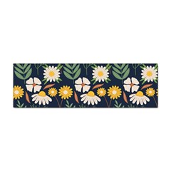 Flower Grey Pattern Floral Sticker Bumper (100 Pack)