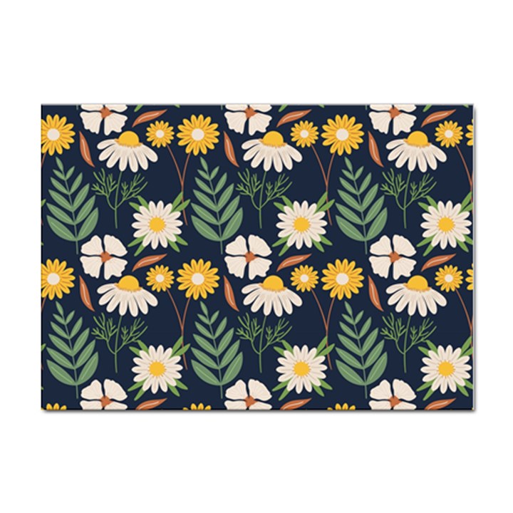 Flower Grey Pattern Floral Sticker A4 (100 pack)