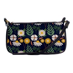 Flower Grey Pattern Floral Shoulder Clutch Bag