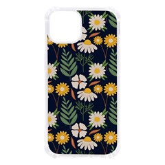 Flower Grey Pattern Floral Iphone 13 Tpu Uv Print Case by Dutashop