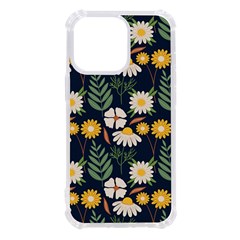 Flower Grey Pattern Floral Iphone 13 Pro Tpu Uv Print Case