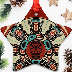 Skull Grateful Dead Phone Gratefuldead Ornament (star) by Sarkoni