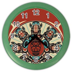 Skull Grateful Dead Phone Gratefuldead Color Wall Clock by Sarkoni