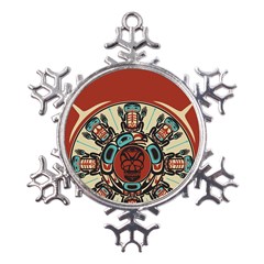 Skull Grateful Dead Phone Gratefuldead Metal Large Snowflake Ornament