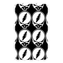 Black And White Deadhead Grateful Dead Steal Your Face Pattern Memory Card Reader (rectangular) by Sarkoni