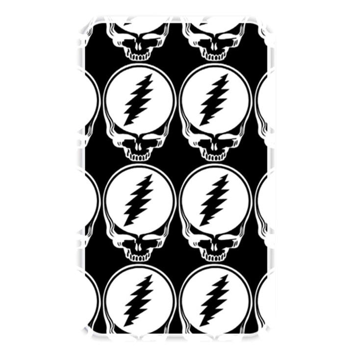 Black And White Deadhead Grateful Dead Steal Your Face Pattern Memory Card Reader (Rectangular)