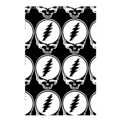 Black And White Deadhead Grateful Dead Steal Your Face Pattern Shower Curtain 48  X 72  (small)  by Sarkoni