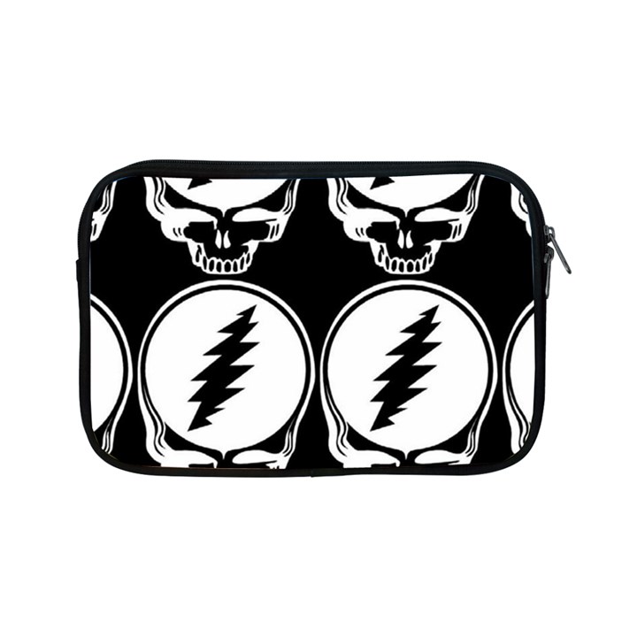 Black And White Deadhead Grateful Dead Steal Your Face Pattern Apple iPad Mini Zipper Cases