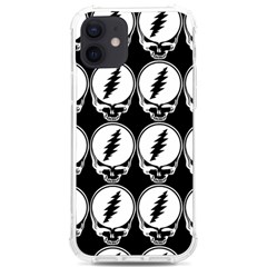 Black And White Deadhead Grateful Dead Steal Your Face Pattern Iphone 12/12 Pro Tpu Uv Print Case by Sarkoni