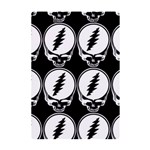 Black And White Deadhead Grateful Dead Steal Your Face Pattern A5 Acrylic Clipboard Back