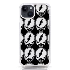 Black And White Deadhead Grateful Dead Steal Your Face Pattern Iphone 14 Tpu Uv Print Case by Sarkoni