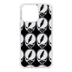 Black And White Deadhead Grateful Dead Steal Your Face Pattern Iphone 13 Pro Tpu Uv Print Case by Sarkoni