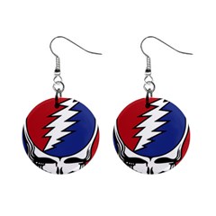 Grateful Dead Mini Button Earrings by Sarkoni