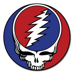 Grateful Dead Magnet 5  (round) by Sarkoni