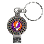 Gratefuldead Grateful Dead Pattern Nail Clippers Key Chain Front