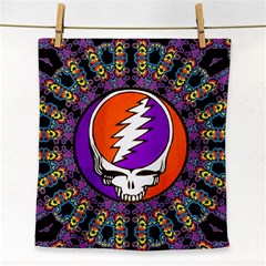 Gratefuldead Grateful Dead Pattern Face Towel by Sarkoni