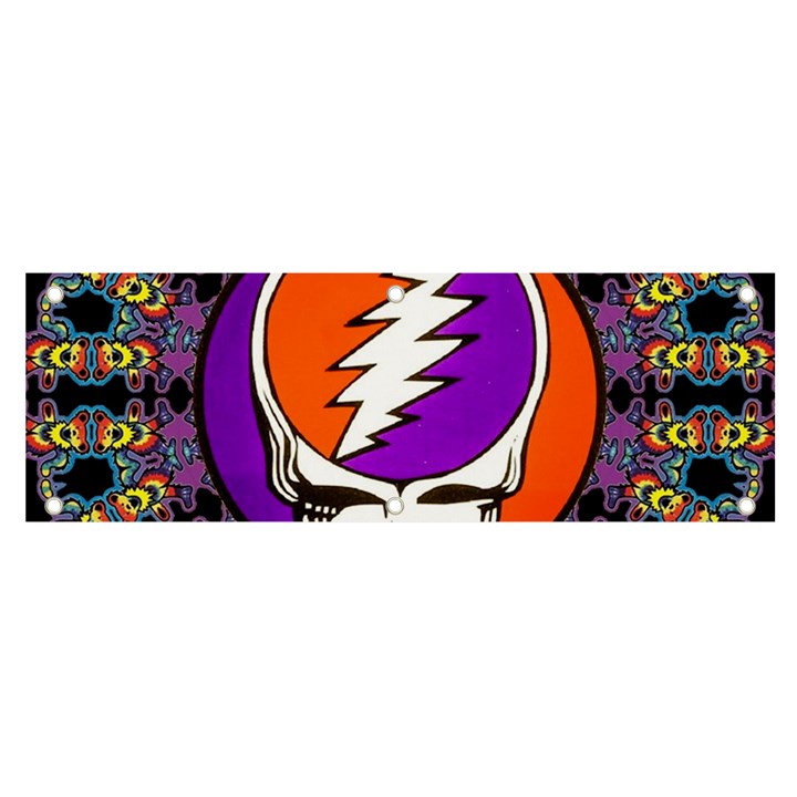 Gratefuldead Grateful Dead Pattern Banner and Sign 6  x 2 