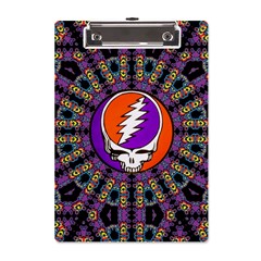 Gratefuldead Grateful Dead Pattern A5 Acrylic Clipboard by Sarkoni