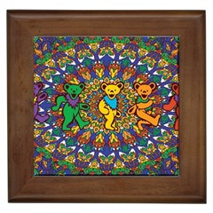 Grateful Dead Pattern Framed Tile