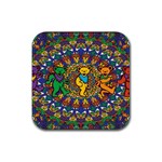 Grateful Dead Pattern Rubber Coaster (Square) Front