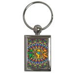 Grateful Dead Pattern Key Chain (Rectangle) Front