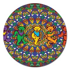 Grateful Dead Pattern Magnet 5  (Round)